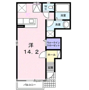 プラシード【1階】の間取り
