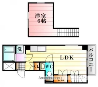 Y’Z B.L.D緑井【5階】の間取り