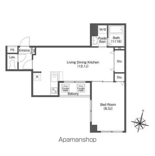 KENEDIX千葉中央【5階】の間取り