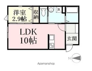 エミネンスコート【101号室】の間取り