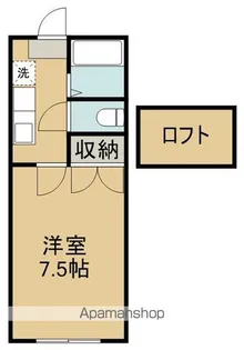 ホワイトキャッスル中倉7番館【2階】の間取り