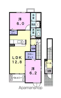 リヴァーパークⅡ C【2階】の間取り