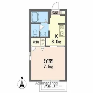 シャーメゾン・ソレイユ A棟【1階】の間取り