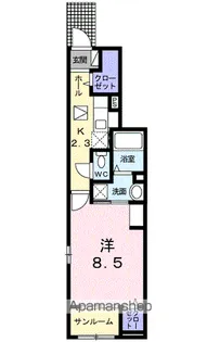 ソレアード【1階】の間取り