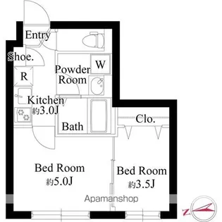 RJカーサ桜新町【1階】の間取り