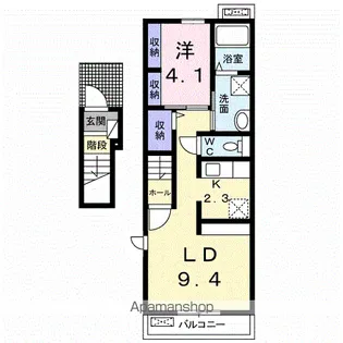 プラシード・セブン C【2階】の間取り