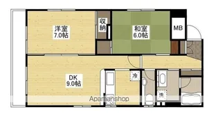 幟町 宮本ビル【6階】の間取り