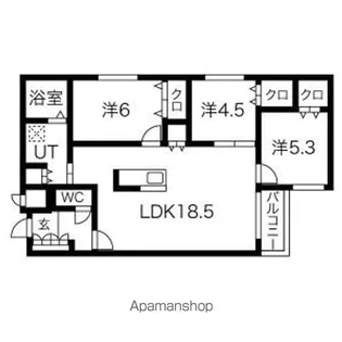 ZABO HILLS IDAIMAE【4階】の間取り