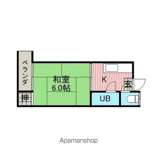 みよし荘【202号室】の間取り