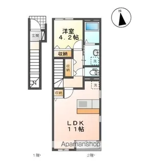 ウェルト D【2階】の間取り