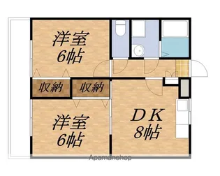 パークシティー沢【404号室】の間取り