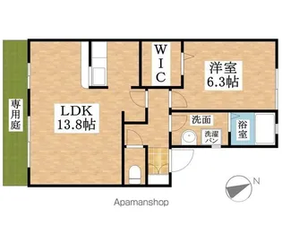 ピュア江南【1階】の間取り