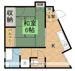 なり駒第3ビル【304号室】の間取り