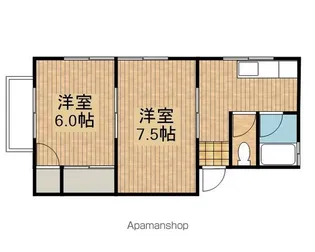 コーポアイタ【201号室】の間取り