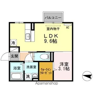 ラ セジュール Ⅱ【2階】の間取り