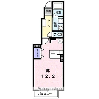 グローリーハウスB【1階】の間取り