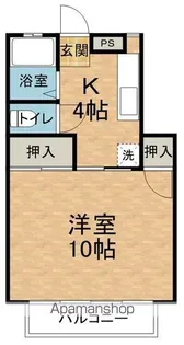 オアシスA・B【1階】の間取り