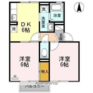 アベイユ【2階】の間取り