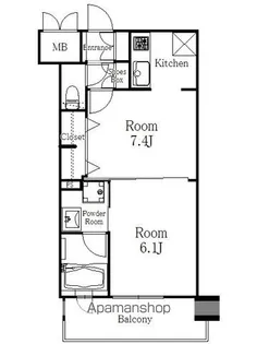 エンクレスト天神MODE【14階】の間取り