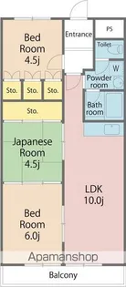 リアライズ鳴門【204号室】の間取り