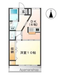セリシール三条【202号室】の間取り