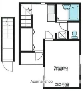 チェリーブロッサム【202号室】の間取り