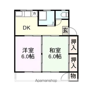 トキワ荘8【534号室】の間取り