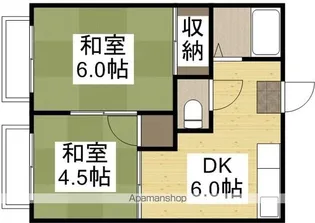 コーポ青江A【1階】の間取り