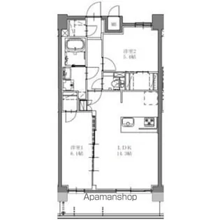 SーRESIDENCE上社AUREATE(オリート)【6階】の間取り