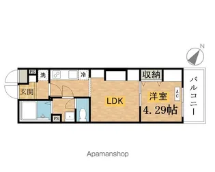 八王子市明神町プロジェクト【106号室】の間取り