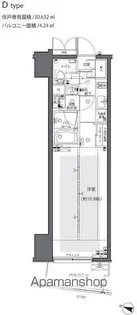 ZOOM都庁前【10階】の間取り