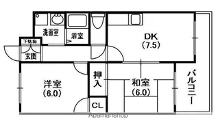 クレールシャンブル【1階】の間取り