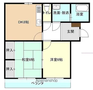 フレンドリーハイツ【102号室】の間取り