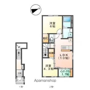 ルナーヴィラージュ【2階】の間取り