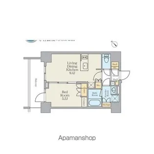 ミリアレジデンス蔵前ステーションフロント【4階】の間取り