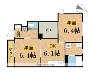 サンシャインエスⅡ【1階】の間取り
