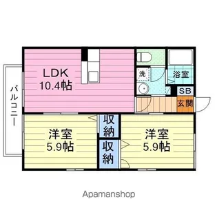 アステールアゴラーⅠ【2階】の間取り