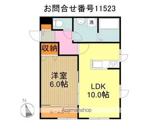 DWELL西所沢【1階】の間取り