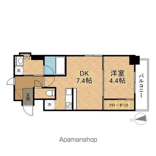 アピアランス【201号室】の間取り