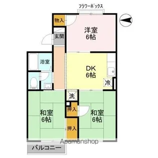 トリヴァンベール中島【3階】の間取り