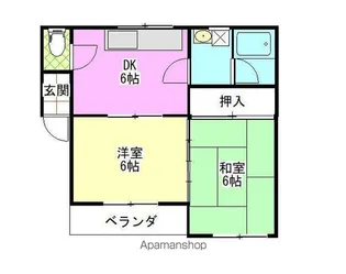 ハウスローザ【203号室】の間取り