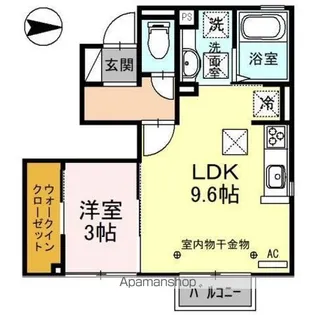 AXIA FUCHI(アクシア渕)【1階】の間取り