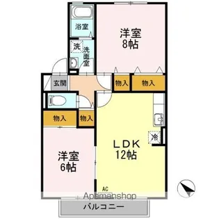 コアロードS【2階】の間取り