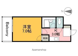 オプス6丁目【2階】の間取り