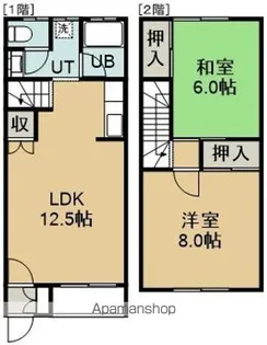 ファミリーコーポラス【104号室】の間取り