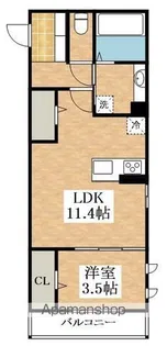 サルドセジュール【2階】の間取り