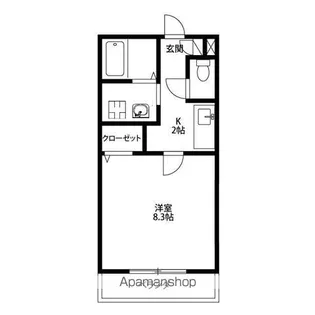 アンプルール ブワ アルバ【2階】の間取り