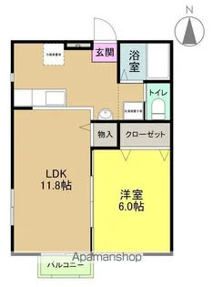 ボナールコート【AⅠ号室】の間取り