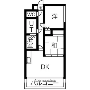 ローヤルハイツ伏古【2階】の間取り