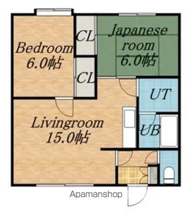 ラミアール若葉【207号室】の間取り